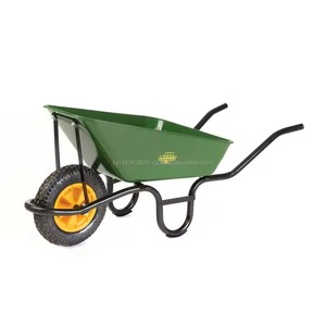 Lasher Builders Construction Building Black Frame & Pneumatic Wheel Wheelbarrow - Product Image 1