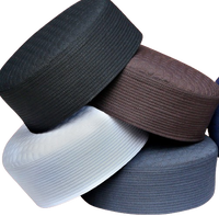 Chapeau de prière musulman Huzaifa Kufi personnalisé avec logo, en polyester, pour adultes, accessoires de couvre-chef islamique légers, vente en gros