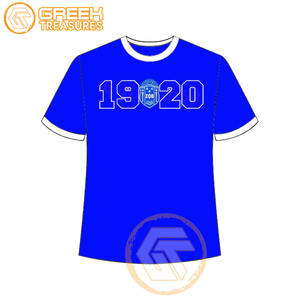 T-shirt pour femmes Zeta Phi Beta personnalisé en gros vêtements de sororité t-shirts en coton vêtements de fraternité pour femmes plus fines - Product Image 5
