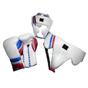 Nuevo Conjunto de Boxeo Personalizado 2024 para Hombre, Protector de Cabeza y Entrepierna de Cuero, Transpirable, Cómodo, Color Personalizado - Product Image 1