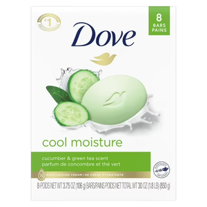 Jabón de Baño Dove Beauty Bar para Mujer, Hidratante y Suave con Extracto de Pepino y Té Verde, 3.75 oz, 8 Barras - Product Image 3