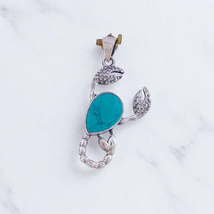 Cangrejo diseño 925 colgante de plata esterlina océano amante regalo joyería fina al por mayor - Product Image 3