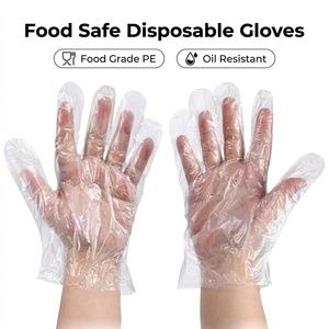 Kangle Disposable Embossed Lightweight Durable LDPE Gloves 500 Pieces Medium Thick Kitchen Cleaning Home Use Food Grade - Product Image 4