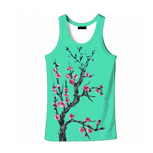 เสื้อครอปท็อปพิมพ์ลายสีพื้น ผ้าโพลีเอสเตอร์ 100% สกรีนโลโก้ได้ เสื้อกล้ามออกกำลังกายสำหรับผู้หญิง ขายดี ดีไซน์ใหม่ - Product Image 4