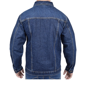 Meilleure vente Slim Fit jean noir délavé à l'acide manteau décontracté Streetwear col montant à manches longues veste pour hommes - Product Image 2