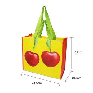 Rpet Non-Woven Customizable Supermarket Shopping Bags Daily Use Reusable Fruit Design Grocery Tote for Exhibition - Product Image 6