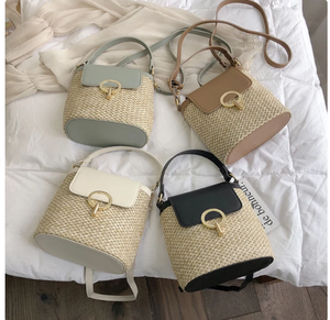 Bolsos de Paja Elegantes Hechos a Mano, Bolsos de Hombro de Paja Personalizados para Mujer, Productos al por Mayor - Product Image 2