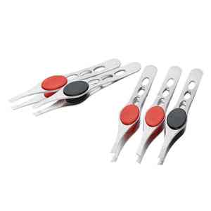 High-Precision Mini Slant Tweezers for Eyebrows, Travel Size Stainless Steel Tool for Facial Hair & Ingrown Hair Removal - Product Image 2