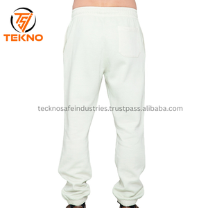 2025 100% coton pantalons de survêtement décontractés haute qualité Sport Style survêtement pantalon foncé personnalisé couleur unie motif décoration hommes OEM - Product Image 6