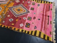 Haute Pile 15 mm Rose Boujaad Tapis Marocain À La Main Géométrique Coloré Laine Berbère Tapis Meilleur 2025 Naturel Tapis & Ensembles