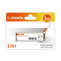 SSD RIDATA E701 NVMe PCIe Gen3 2280 Disque SSD interne 3D NAND Lecture/Écriture jusqu'à 1800/1500 Mo/s (128 Go 256 Go 512 Go 1 To 2 To)