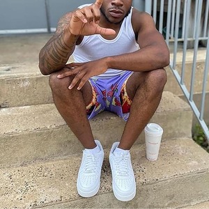 Pantalones cortos de playa transpirables de secado rápido de moda de verano para hombre, cintura elástica, cómodos deportes de seda helada, me 'made by Dress Sports - Product Image 5