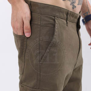 Pantalones Cargo de Algodón 100% para Hombre, Talla Grande, Lavados, Rectos, Ligeros, Deportivos, Casuales - Product Image 6