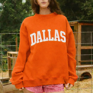 Women Oversize <b>Stand</b> Collar Pullover Sweatshirt Relaxed Fit Cozy Autumn Winter Casual Wear for Modern Streetwear - Product Image 1
