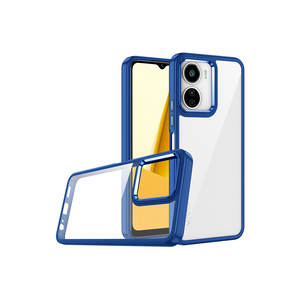 Coque de téléphone en silicone OYO Flora Vivo Y19, protection arrière bleu marine, style INS élégant pour les coques de téléphone portable Vivo Y19 - Product Image 1