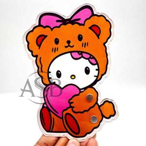 Acrylic Teddy Kitty Lash Customizable Wholesale Beauty Lash <b>Tile</b> Custom Logo Printing Lash <b>Tile</b> With <b>Magnets</b> OEM - Product Image 6