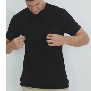 Camisetas Cómodas para Hombre, 100% Algodón Peinado, Camisetas de Verano, Corte Ajustado, Manga Corta, Cuello Redondo - Product Image 1