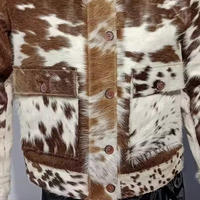 Jaket Kulit Sapi Pria Kancing Tunggal Gaya Fashion Terbaru Desain Depan Kustom Bernapas Berkualitas Tinggi Warna Dapat Disesuaikan