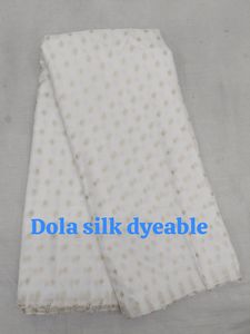 Tissu de broderie léger en viscose pure pour les matériaux de robe Kurta Koti avec fantaisie Butti Work pure dola silk pure viscose Work - Product Image 3
