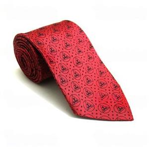 Corbata Masónica de Diseño Nuevo, Triple Tau, Roja, Casual, 3D, Ecológica para Hombre - Product Image 1
