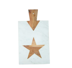 Tabla de cortar de madera de acacia y mármol Tabla de cortar de madera de mármol personalizada Tabla de cortar de madera al mejor precio - Product Image 6