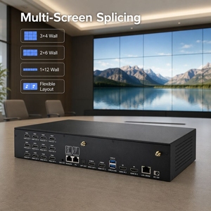 RK3588ควบคุมวิดีโอติดผนังแบบ LED แนวอุตสาหกรรมกล่องป้าย60Fps ดิจิตอล<span class=keywords><strong>12</strong></span> HD 8K พร้อมพอร์ต6T NPU Ai และ in OUT PORT - Product Image 1