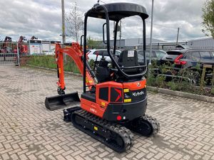 รถขุดขนาดเล็ก Kubota U18-5 สีแดง ความจุบุ้งกี๋ 0.03 ลูกบาศก์เมตร ระยะหมุนรอบตัวสั้น - Product Image 5
