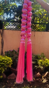 พู่ไหมประดับงานแต่งงาน งานฮาล์ดี งานเมเฮนดี ของตกแต่งงานแต่งงาน ทำด้วยมือ เป็นมิตรกับสิ่งแวดล้อม น้ำหนักเบา พวงมาลัยงานแต่งงาน - Product Image 5