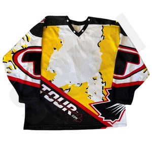 Maillots de hockey en ligne et à roulettes professionnels sur mesure de qualité supérieure uniforme et équipement de hockey en maille de polyester respirant - Product Image 1