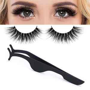 Pinzas para extensión de pestañas de acero inoxidable antiestáticas, herramientas aplicadoras de pestañas multicolores con logotipo personalizado para uso profesional - Product Image 3