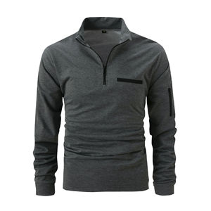 Venta al por mayor de alta calidad de confort de manga larga Polo camisetas de cuello de lujo de algodón Polo para hombre de talla grande de los hombres Polos - Product Image 4