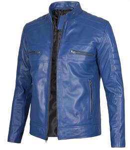 เสื้อแจ็คเก็ตหนังผู้ชายขายส่ง สไตล์ลำลองทันสมัย ผลิตจากหนังแท้ - Product Image 5