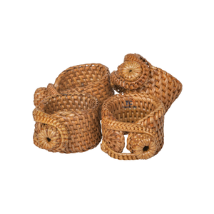 Anneaux de serviette en rotin faits à la main du Vietnam anneaux de serviette en rotin décoration de mariage anneau porte-serviettes - Product Image 6