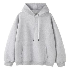 Sudadera con capucha unisex, ropa deportiva de gran tamaño, tops informales de color puro personalizados - Product Image 3