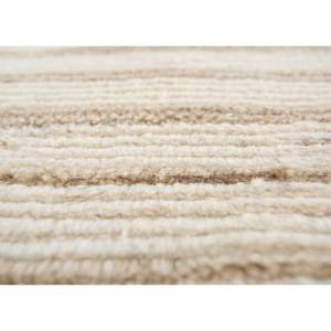 Tapis en laine rayé ivoire Hwl-183, tissé à la main, en viscose, moelleux, pour adolescents, décoration de salon rectangulaire - Product Image 3