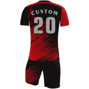 Uniformes de rugby rouge et noir conçus sur mesure avec un tissu respirant et une durabilité améliorée, idéaux pour les matchs de rugby intenses - Product Image 6