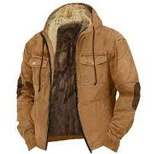 Hot Quality Customizable Wholesale <b>Men's</b> Zip-Up Hoodie Eco <b>Smart</b> Canvas Full-Zip Bomber <b>Jacket</b> 100% Wool Streetwear ODM Supply - Product Image 1