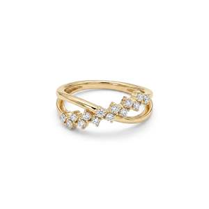 Bague en diamant Luxe Crossover en or jaune - Product Image 2