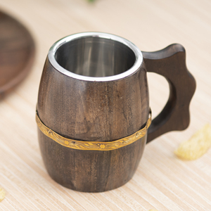 ถ้วยชาไม้แบบคลาสสิกพร้อมฝาปิดแก้วเซรามิกคุณภาพอุตสาหกรรมสำหรับกาแฟสำหรับโรงแรมร้านอาหารโต๊ะทำงาน - Product Image 3