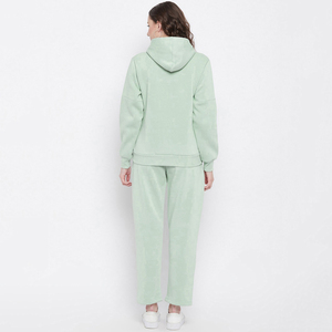 ชุดกีฬา2ชิ้นสำหรับผู้หญิงชุดวอร์มฤดูหนาวชุดวิ่งออกกำลังกาย - Product Image 4