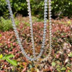 Collar de diamantes corte corazón unisex - Product Image 1