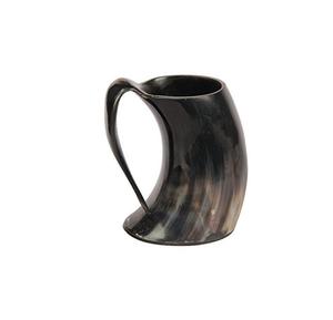 Chope à bière en corne de qualité supérieure, polie lâchement, texture naturelle, style animal, artisanat naturel pour une dégustation haut de gamme - Product Image 1