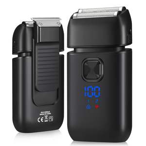 Afeitadora Eléctrica de Lámina para Hombre, Velocidades Ajustables, Bloqueo de Viaje, Recargable, Recortadora, IPX7, 120 Minutos de Autonomía para Afeitar la Cara, RV - Product Image 3