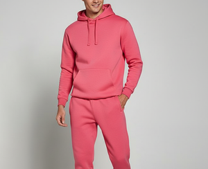 Survêtement d'hiver personnalisé avec broderie |   Ensemble à capuche pour homme en molleton 100% coton |   Vêtements de sport OEM - Product Image 3