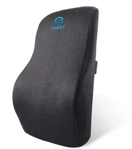 TOP QUALITY MEMORY FOAM ORTHOPEDIC CURVED BACKREST WITH MESH COVER OFFICE CAR CUSHION