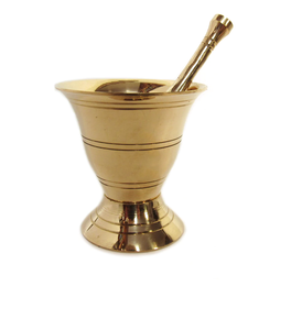 Mortier et pilon en laiton de luxe pour le concassage et le broyage d'épices ustensiles de cuisine que les restaurants utilisent à un prix abordable - Product Image 4