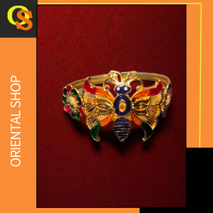 Anillo de artículo de venta caliente con chapado en oro de 22 quilates y anillo hecho a mano de estilo moderno diseñado con mariposa para la venta - Product Image 2