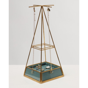 Soporte de joyería de Metal cuadrado Simple dorado 2025 con organizador de bandeja para collares anillos y otro almacenamiento de joyas - Product Image 6