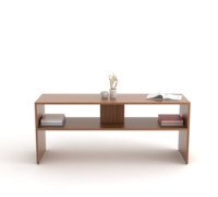 Ensemble de table basse et table d'appoint de luxe au design moderne Oliver amélioré avec étagères (personnalisation disponible)
