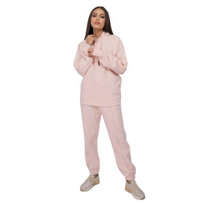 Jersey de invierno de algodón liso de gran tamaño personalizado unisex con capucha y logotipo frontal sudaderas en blanco informales para mujeres de talla grande para niñas - Product Image 5